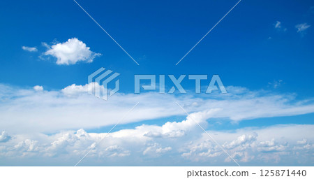 clouds in the blue sky 125871440