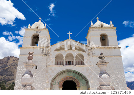 San Pedro de Alcantara Church in Cabanaconde, Peru 125871499