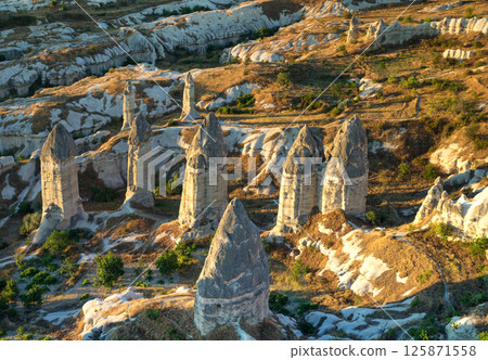 mountain landscape. Cappadocia, Anatolia, Turkey. 125871558
