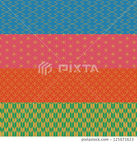 和風花紋 Japanese pattern 和風花紋 Japanese pattern 125871623