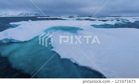 Drift floating Ice, Arctic 125871673