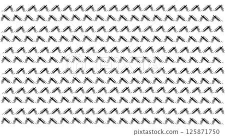 Brush strokes seamless pattern horizontal zigzag black stripes print, repeated zigzag lines background, childish drawing bold strokes, abstract zigzag lines drawn with dry brush, grunge wavy stripes 125871750