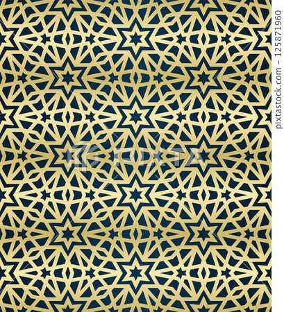 Islamic background with traditional style arabic. Seamless pattern for card, background, fabric or abstract design. Muslim ornament. 125871960
