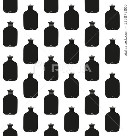 Vector seamless pattern of hand drawn jar can 125872806