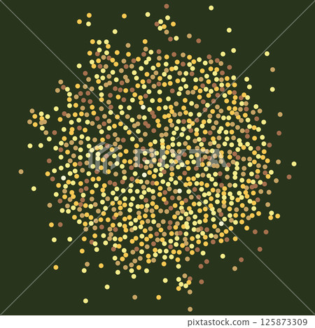 Golden Circle Made of Dots Golden Circle Made of Dots 125873309