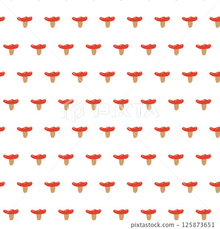 Red mushroom seamless pattern. Autumn pattern with small mushroom. 125873651