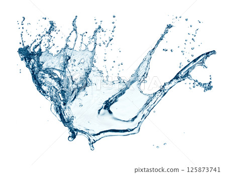 Water splash on white Water splash on white 125873741