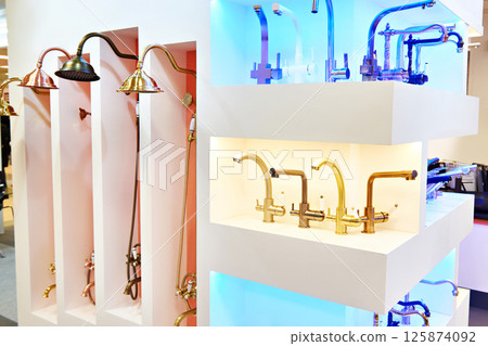 Modern faucets and shower in store Modern faucets and shower in store 125874092