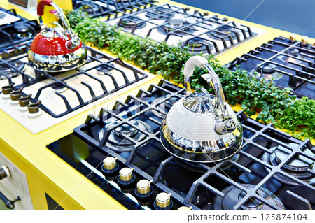 New kettles on gas stoves in store New kettles on gas stoves in store 125874104