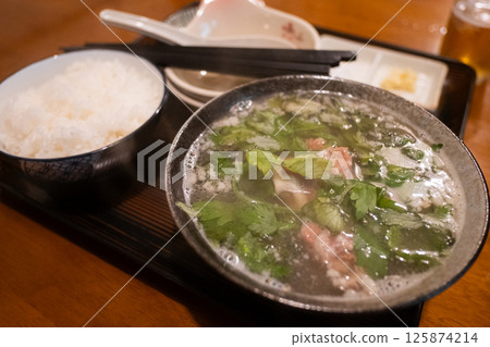 Goat soup in Okinawa City Goat soup in Okinawa City 125874214