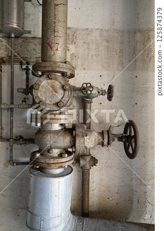 Old abandoned industrial structure Old abandoned industrial structure 125874379