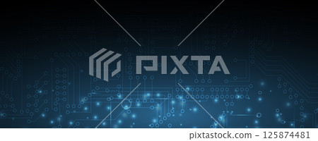 Abstract circuit technology concept background 125874481