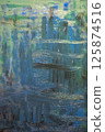 Mysterious Blue Texture 125874516