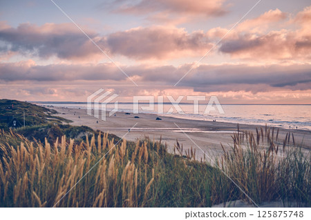 Evening at the danish coast at Blokhus Evening at the danish coast at Blokhus 125875748