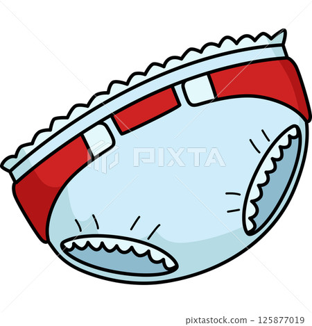 Baby Shower Baby Diaper Cartoon Colored Clipart Baby Shower Baby Diaper Cartoon Colored Clipart 125877019