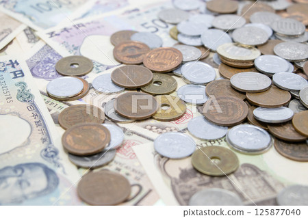 Money coins banknotes Money coins banknotes 125877040