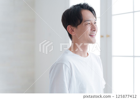 smiling middle man smiling middle man 125877412