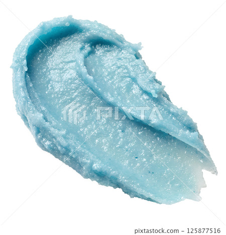 Natural body blue scrub swatch organic cosmetic product skincare product Natural body blue scrub swatch organic cosmetic product skincare product 125877516