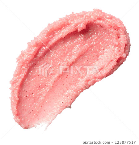 Natural body pink scrub swatch organic cosmetic product skincare product Natural body pink scrub swatch organic cosmetic product skincare product 125877517