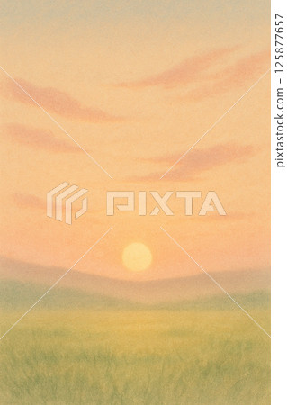 Fantastic landscape with grassland 125877657