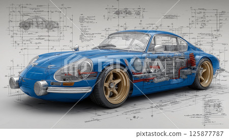 汽車藍圖 汽車藍圖 125877787