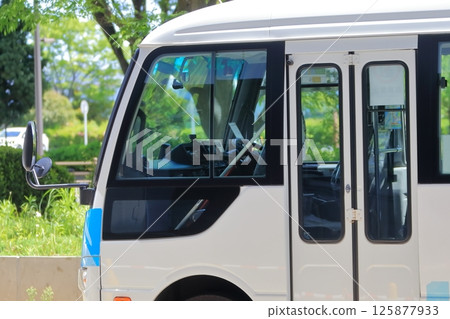Image of a minibus window 125877933