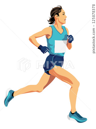 女子馬拉松選手 125878378