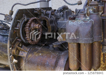 An oxygen torpedo engine on display at the Kaiten Memorial Museum An oxygen torpedo engine on display at the Kaiten Memorial Museum 125878841