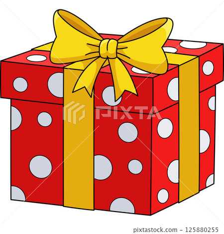 Baby Shower Gifts Cartoon Colored Clipart  125880255