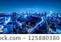 東京夜景 |摩天大樓與閃耀的城市燈光 125880380
