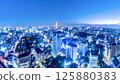東京夜景 |摩天大樓與閃耀的城市燈光 125880383