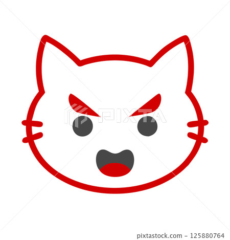 Angry Cat Silhouette Vector Icon Bold Mascot Logo for Sports Teams, Branding, and T-Shirt Design Graphics Angry Cat Silhouette Vector Icon Bold Mascot Logo for Sports Teams, Branding, and T-Shirt Design Graphics 125880764
