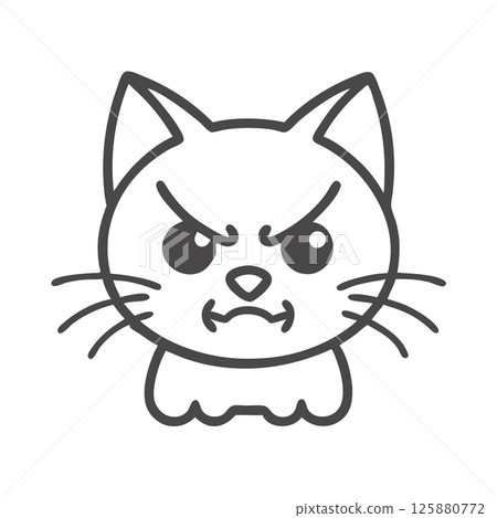 Angry Cat Silhouette Vector Icon Bold Mascot Logo for Sports Teams, Branding, and T-Shirt Design Graphics Angry Cat Silhouette Vector Icon Bold Mascot Logo for Sports Teams, Branding, and T-Shirt Design Graphics 125880772