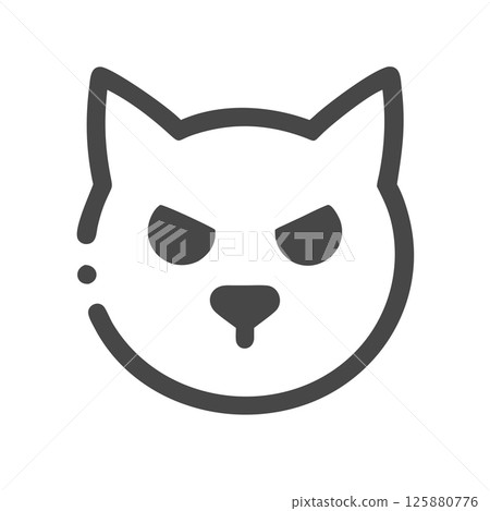 Angry Cat Silhouette Vector Icon Bold Mascot Logo for Sports Teams, Branding, and T-Shirt Design Graphics Angry Cat Silhouette Vector Icon Bold Mascot Logo for Sports Teams, Branding, and T-Shirt Design Graphics 125880776
