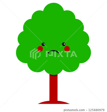 Sad Tree Vector Illustration Perfect for Children's Books, Comics, T-Shirt Designs, and Nature-Themed Branding Sad Tree Vector Illustration Perfect for Children's Books, Comics, T-Shirt Designs, and Nature-Themed Branding 125880979