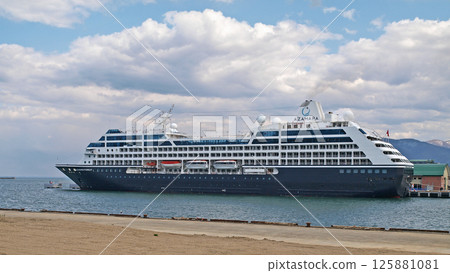 Cruise ship Azamara Pursuit makes its first port call in Otaru Cruise ship Azamara Pursuit makes its first port call in Otaru 125881081