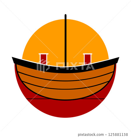 Nautical Boat Logo Vector Art for Marine Businesses and T Shirt Designs Perfect for Branding & Merch 125881138