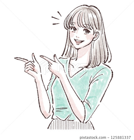 婦女和女孩插畫素材 婦女和女孩插畫素材 125881337