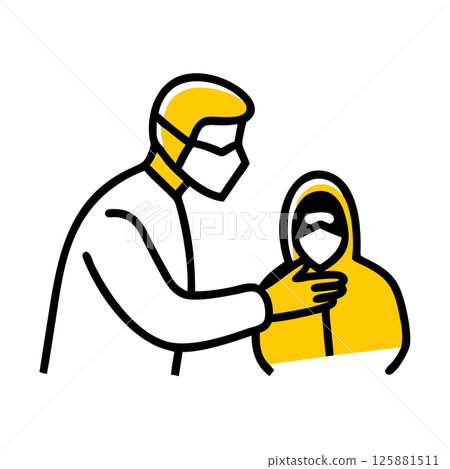 Professional Nursing Station Icon Vector Organized Medical Equipment and Nursing Environment Illustration 125881511