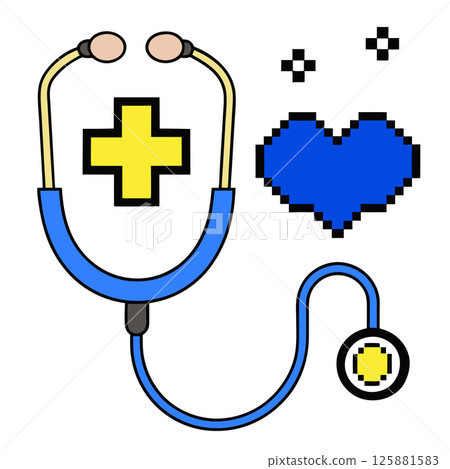 Stethoscope Icon Vector Illustration for Medical and Healthcare Designs Stethoscope Icon Vector Illustration for Medical and Healthcare Designs 125881583