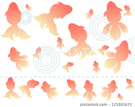 Cool goldfish material set 125881633