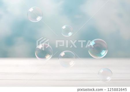 美麗的肥皂泡,漸變,漂亮 美麗的肥皂泡,漸變,漂亮 125881645