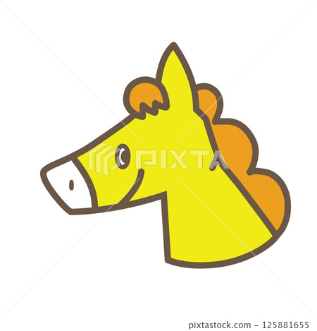 A simple illustration of the zodiac sign for New Year's cards A simple illustration of the zodiac sign for New Year's cards 125881655