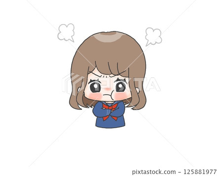 Angry female student 125881977