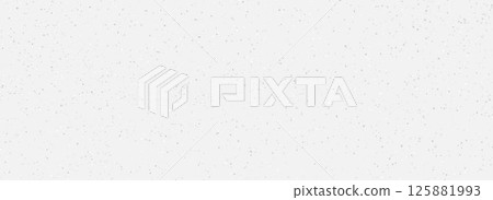Light grey stone texture background. White gray grungy speckles and particles pattern. Noisy concrete or cement overlay. Small scattered dots specks backdrop for poster, banner, brochure. Vector 125881993