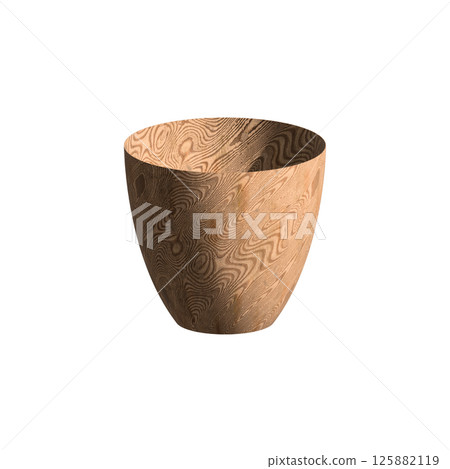 wooden mug 3d render wooden mug 3d render 125882119
