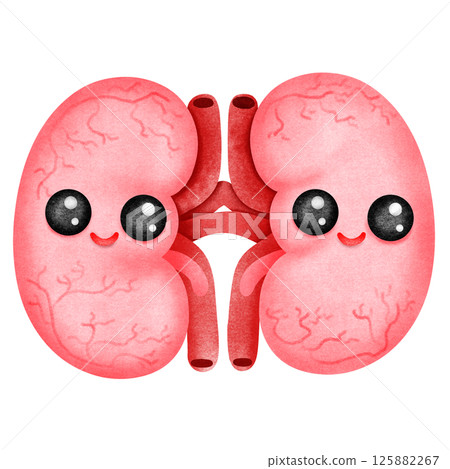 Liver anatomy cartoon Liver anatomy cartoon 125882267