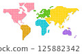 手繪世界地圖（彩色） 125882342
