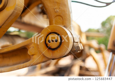Exploring excavator machinery a close-up look at construction equipment and engineering insights Exploring excavator machinery a close-up look at construction equipment and engineering insights 125883447
