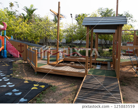 Children's adventure urban playgrounds fun exploration of nature's outdoor spaces 125883559